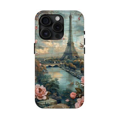 Paris Pastel Blue Vintage Poster Phone Case