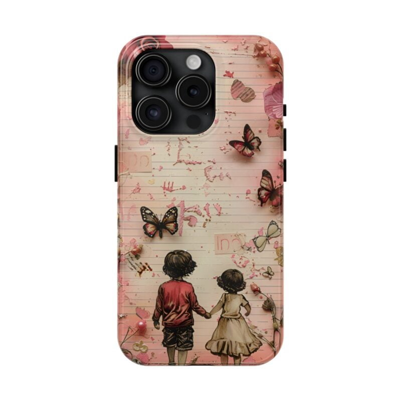 Cute Childhood Buddies Junk Journal Phone Case