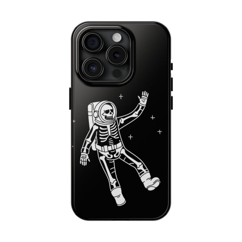 Funny Skeleton Astronaut Phone Case