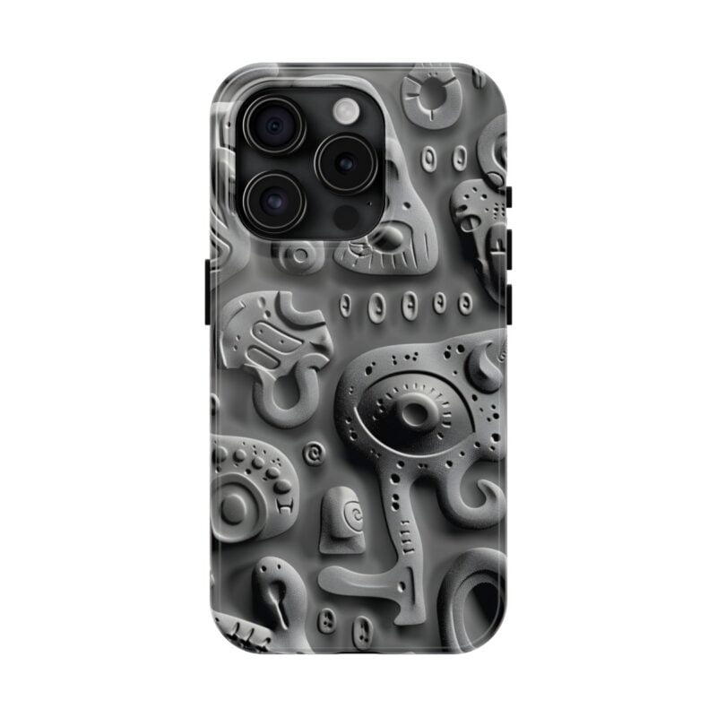 Cryptic Alien Script Design Phone Case 5