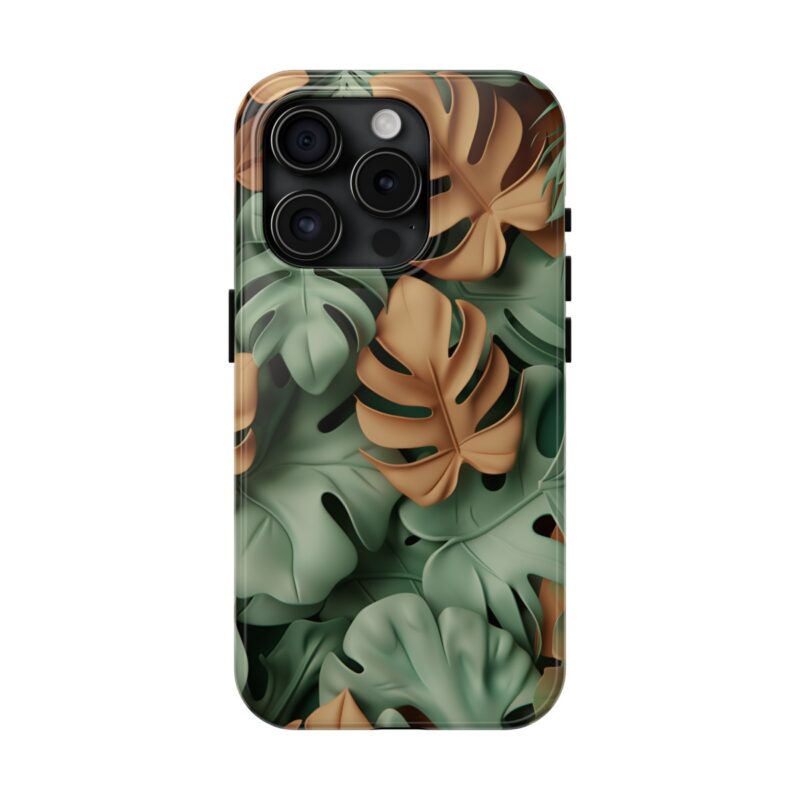 Earthy Leaf Pattern Phone Case 5