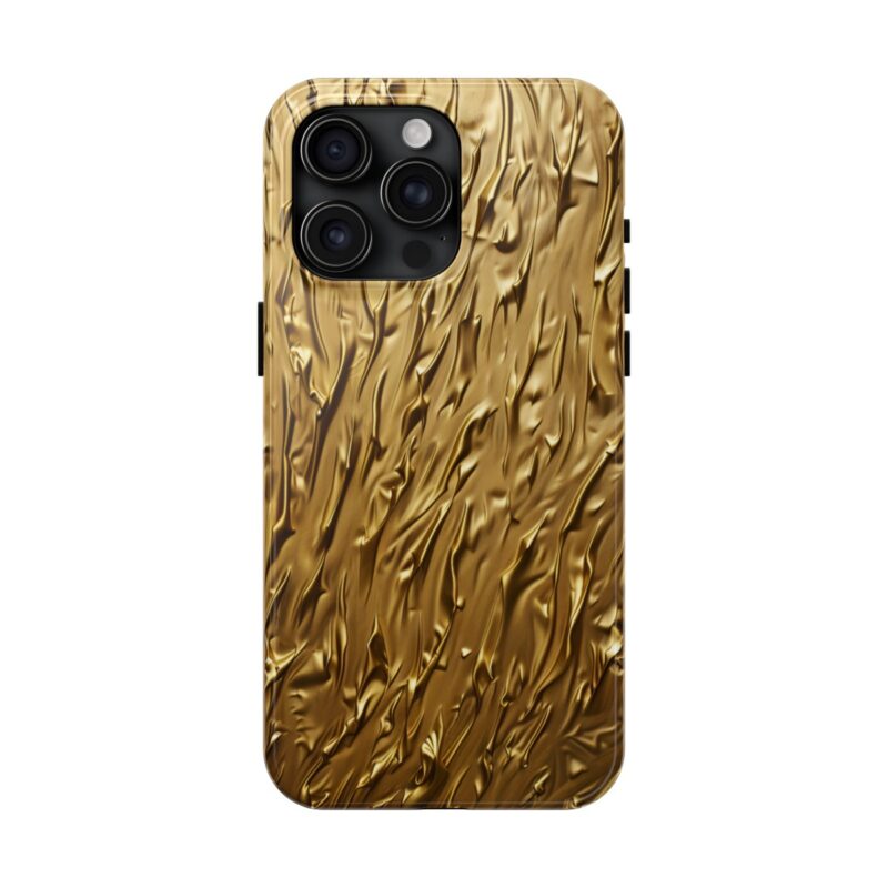 Golden Crinkle Texture Phone Case