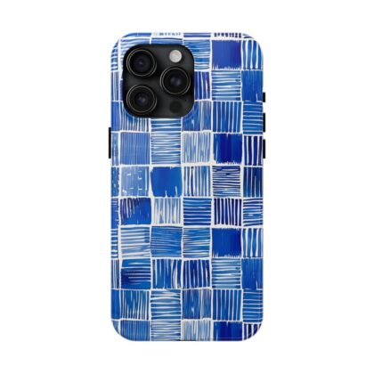 Blue Stripes Pattern Phone Case