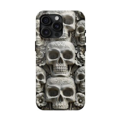 Cement Floral Skulls Design Phone Case