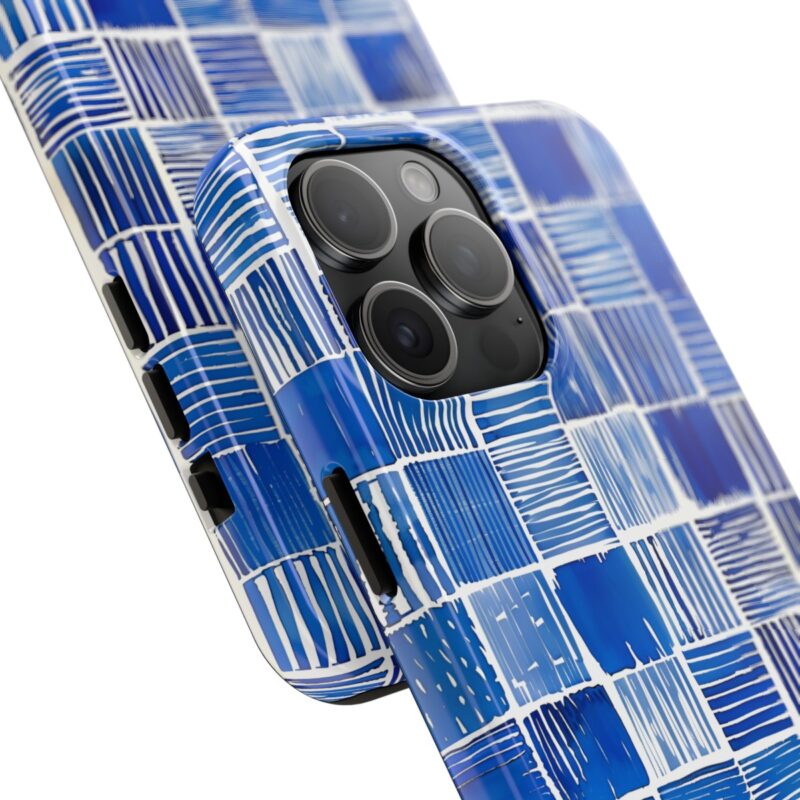 Blue Stripes Pattern Phone Case 1