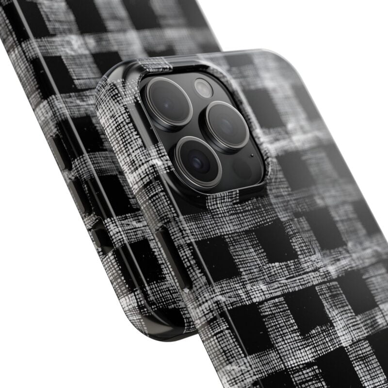 Grunge Gingham Phone Case 1