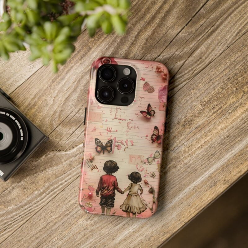 Cute Childhood Buddies Junk Journal Phone Case 3
