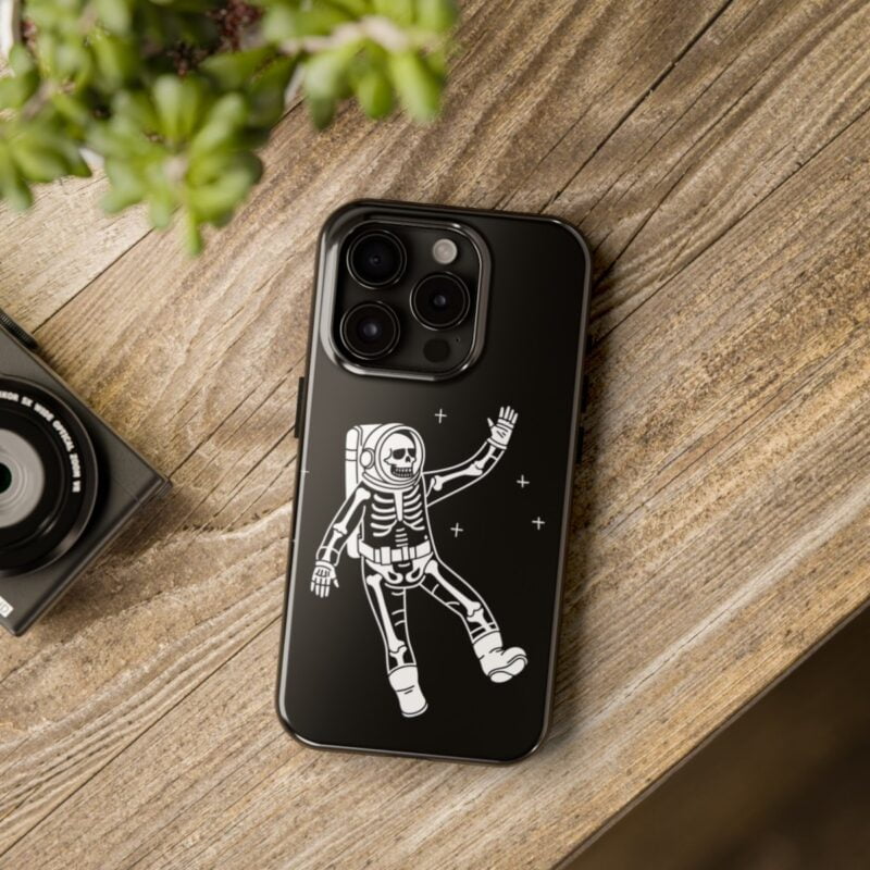 Funny Skeleton Astronaut Phone Case 3