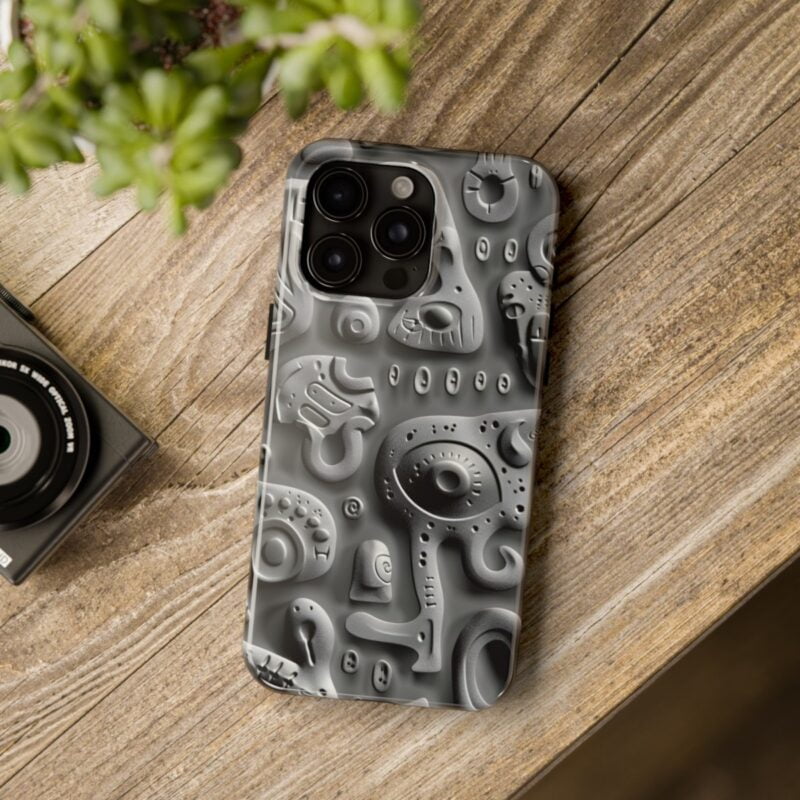 Cryptic Alien Script Design Phone Case 3