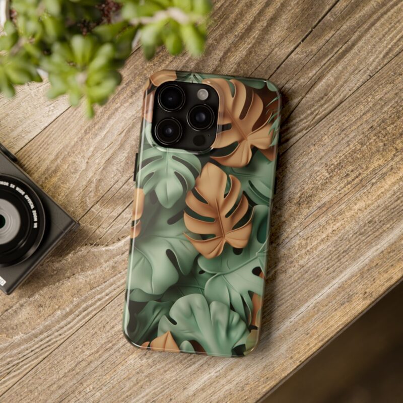 Earthy Leaf Pattern Phone Case 3