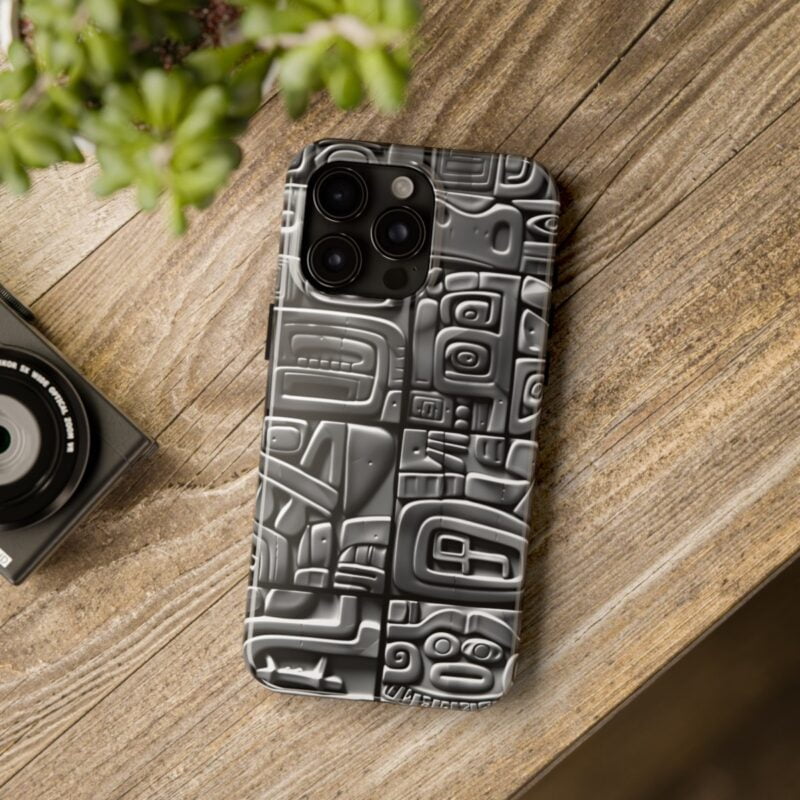 Ancient Aztec Carving Design Phone Case 3