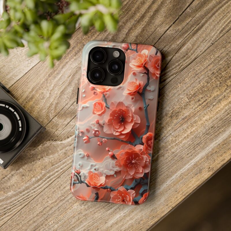 Soft Pastel Spring Flowers Paper Cut Phone Case 3