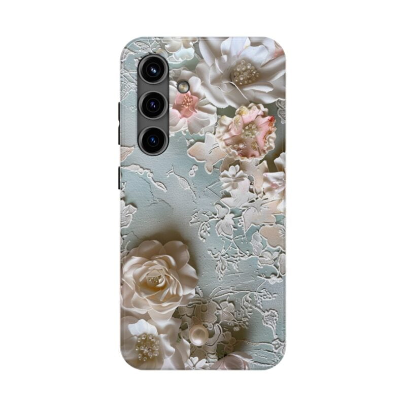 Pearls and Lace Junk Journal Phone Case 4