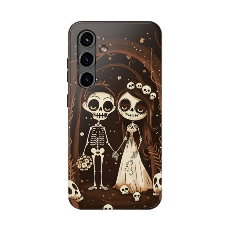 Funny Skeleton Couple Wedding Phone Case 4