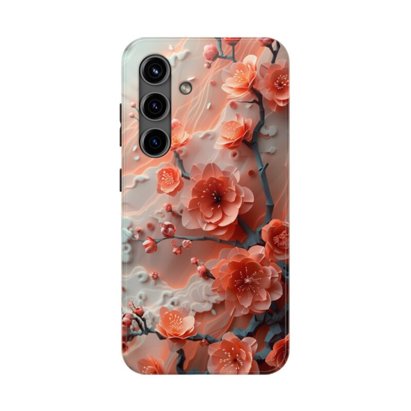 Soft Pastel Spring Flowers Paper Cut Phone Case 4