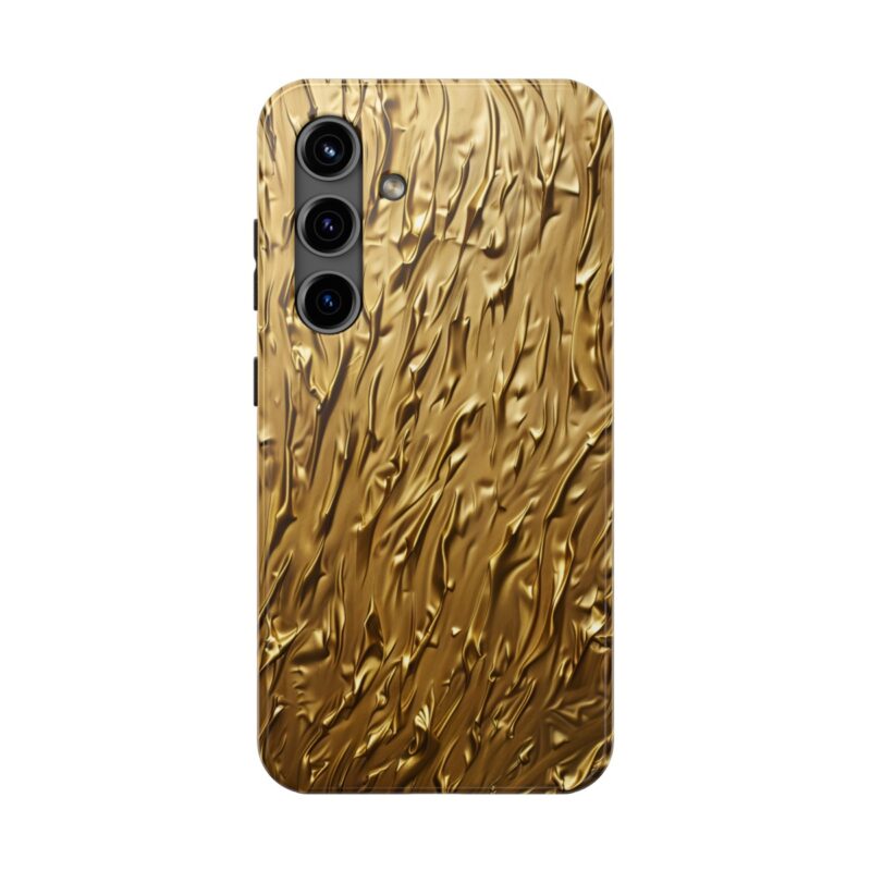 Golden Crinkle Texture Phone Case 4