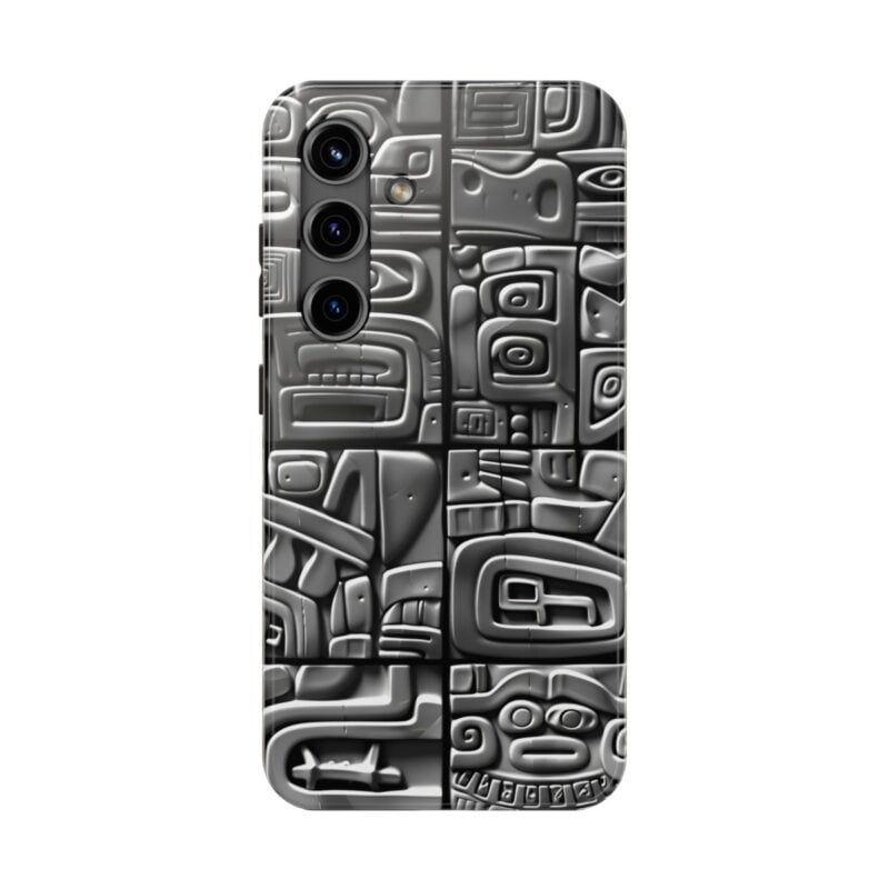 Ancient Aztec Carving Design Phone Case 4