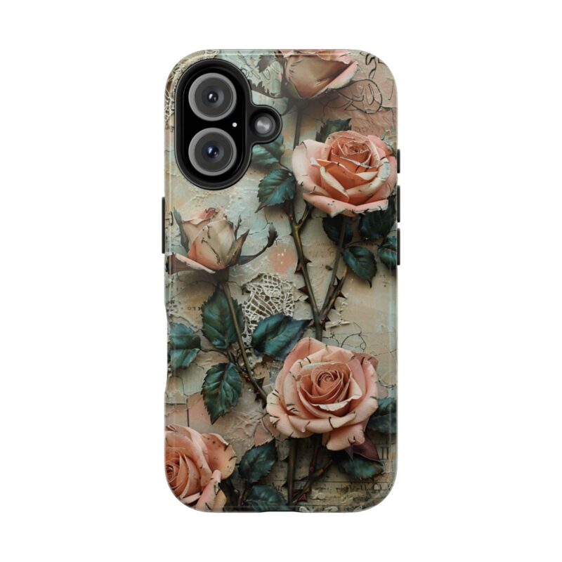 Roses Junk Journal iPhone 16 Case