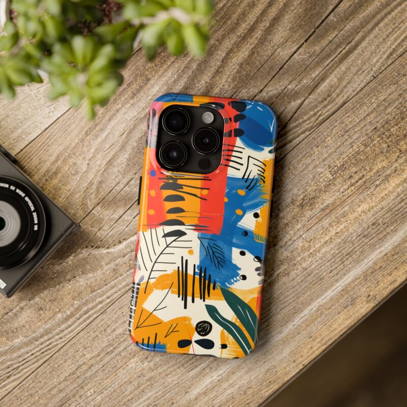 Multicolored Bold Graphic Phone Case 3