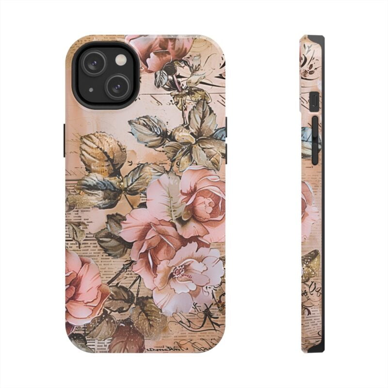 Vintage Rose Junk Journal Phone Case 2