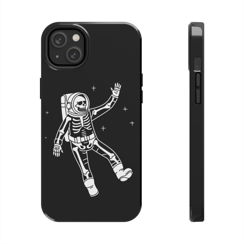 Funny Skeleton Astronaut Phone Case 2