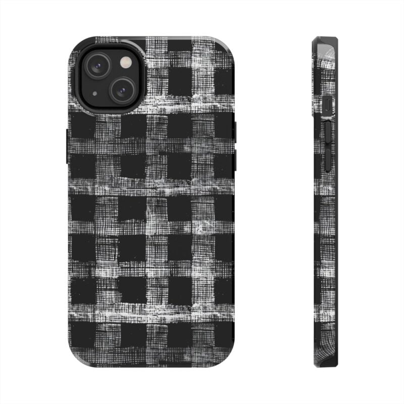 Grunge Gingham Phone Case 2