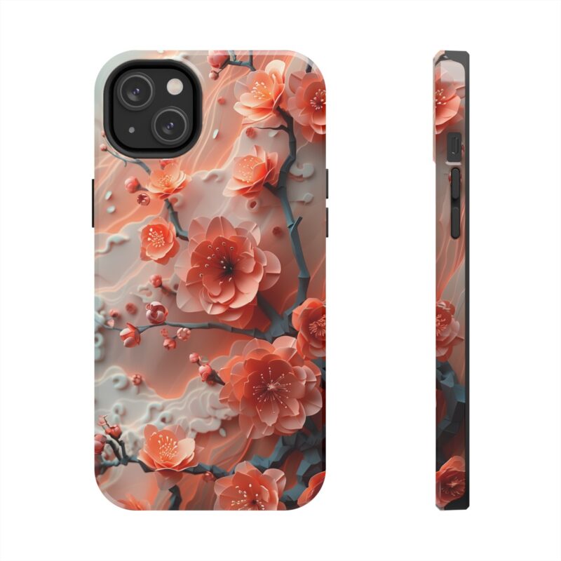 Soft Pastel Spring Flowers Paper Cut Phone Case 2
