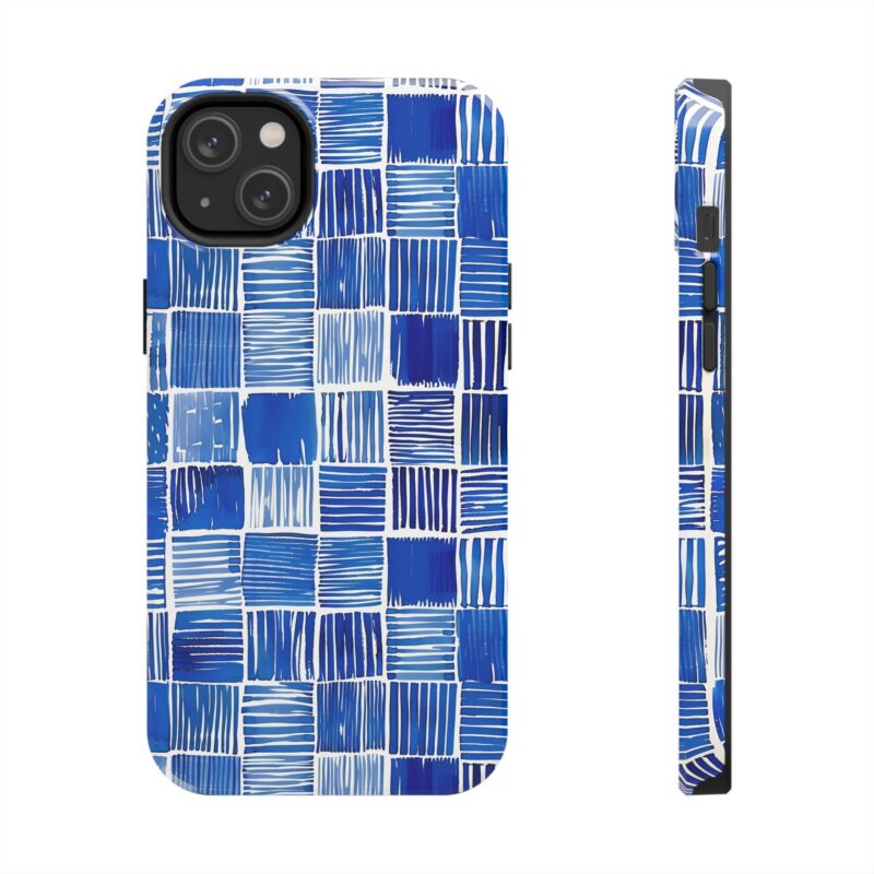 Blue Stripes Pattern Phone Case 2