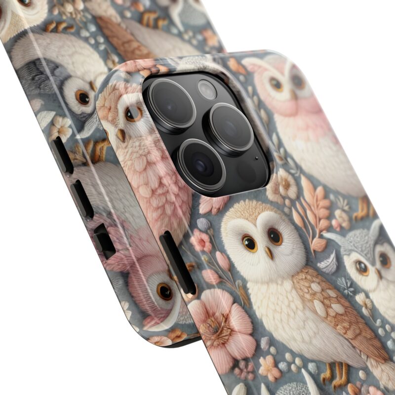 Cute Owl Embroidered Phone Case 1