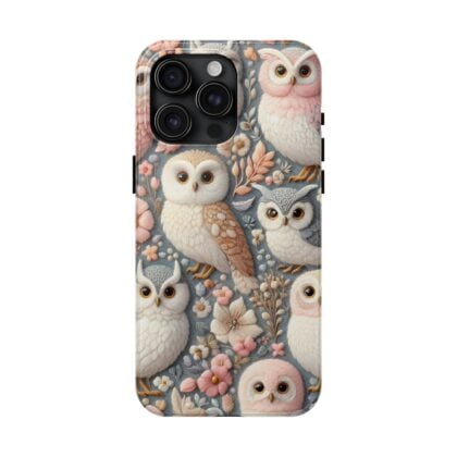 Cute Owl Embroidered Phone Case