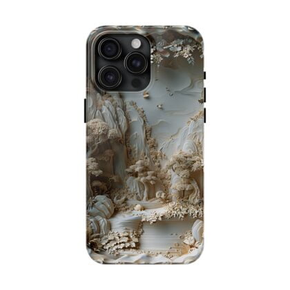 Embossed Cream Landscape Phone Case