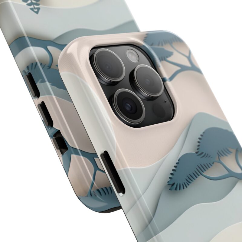 Paper Cut Mountain Landscape Phone Case 1