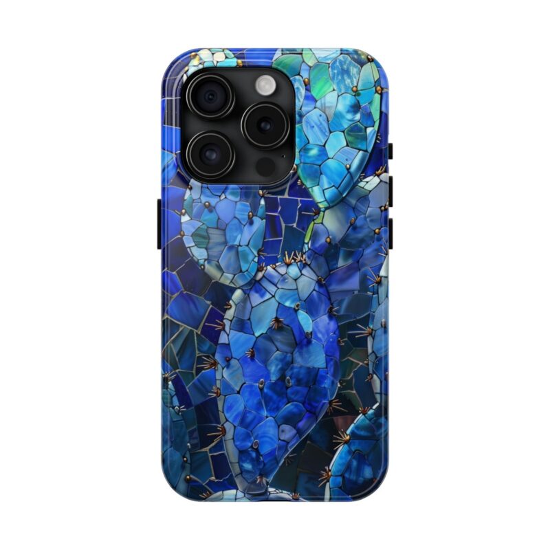 Desert Cactus Stained Glass Phone Case 5