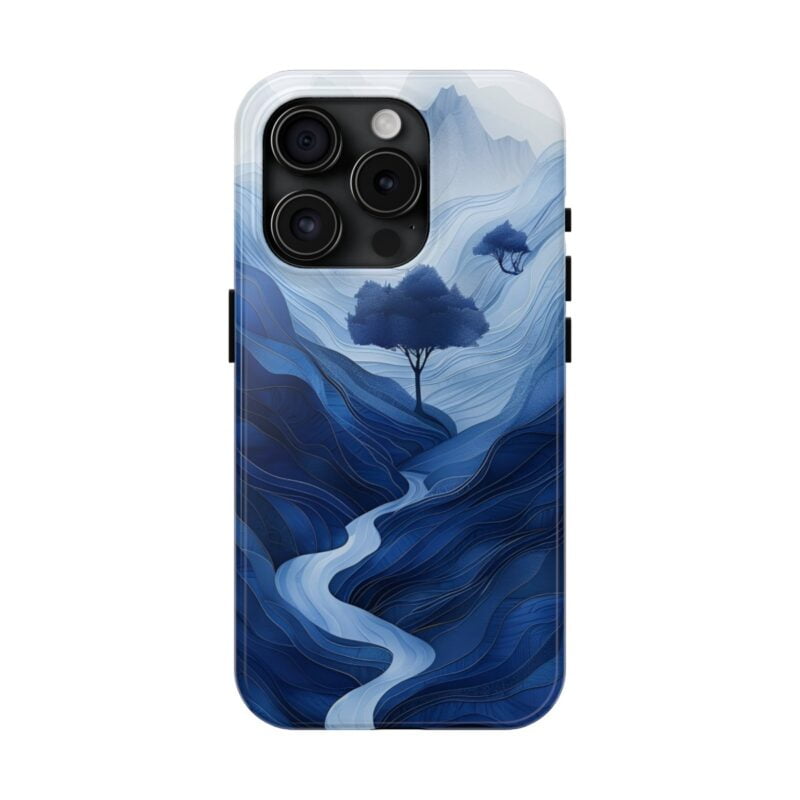 Whimsical Mountain Flat Paper Cut Phone Case 5