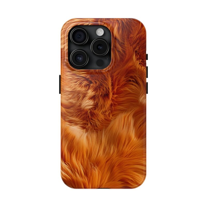 Orange Fur Bliss Phone Case 5