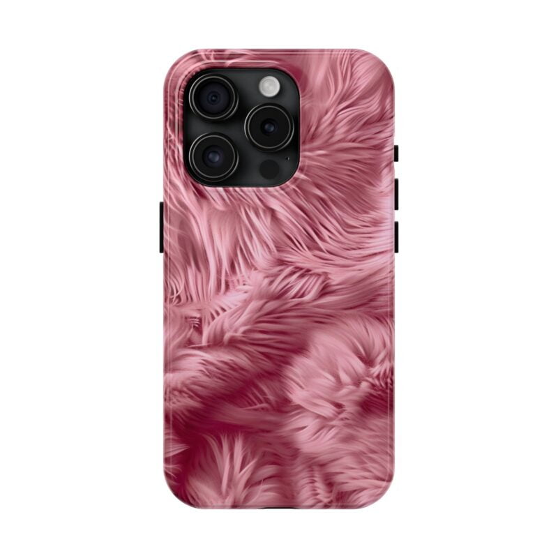 Furry Pastel Pink Delight Phone Case 5