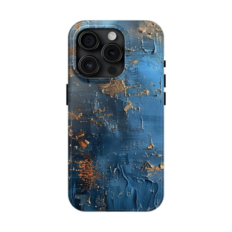 Vintage Blue Elegance Oil Painting Texture Phone Case 6