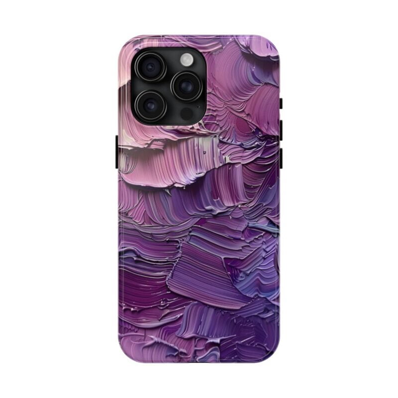 Pastel Oil Brushstrokes Phone Case - Pink and Purple