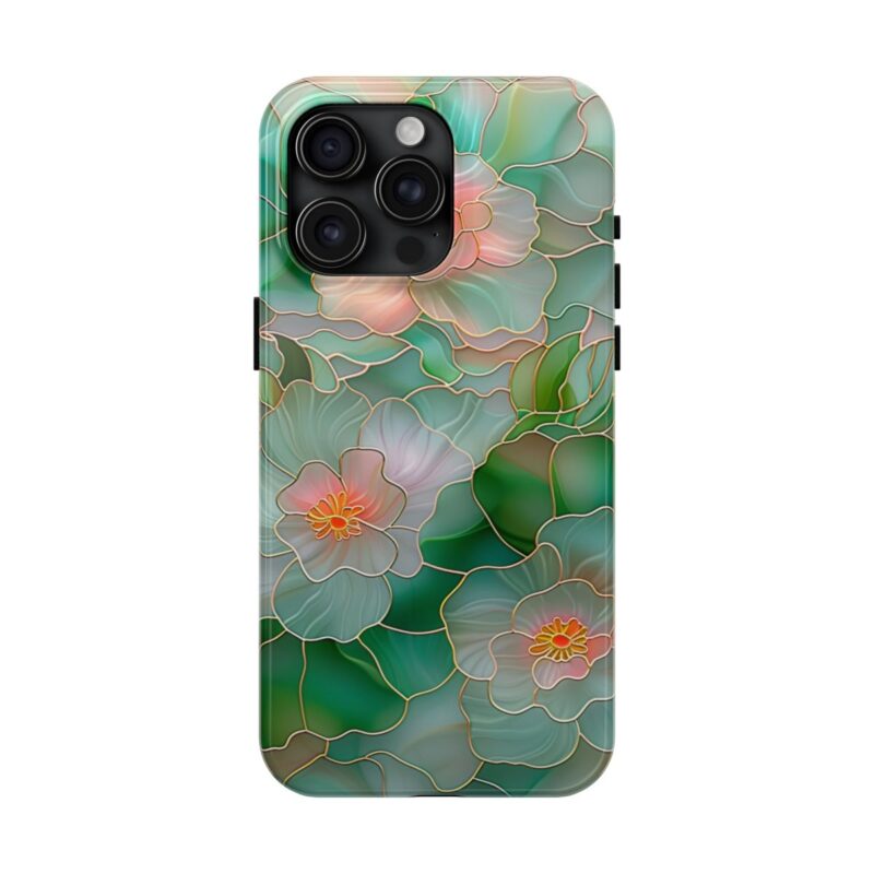 Blossoming Pastel Art Stained Glass Phone Case