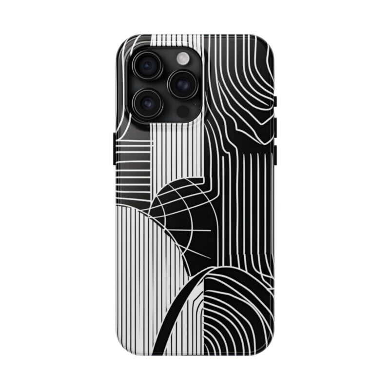 Minimalist Black Line Art Phone Case