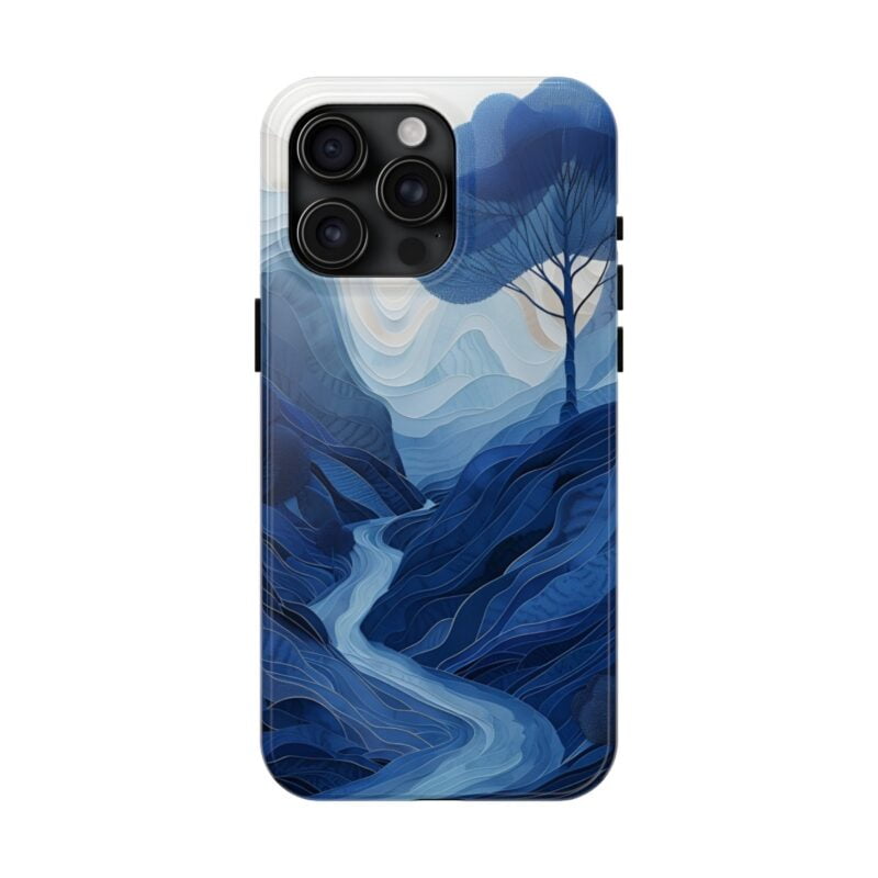 Dreamy Valley Flat Paper Cut Phone Case