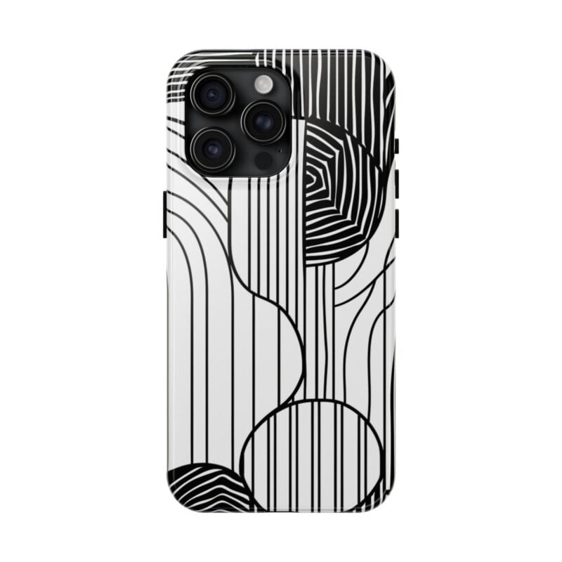 Abstract Monochrome Pattern Phone Case
