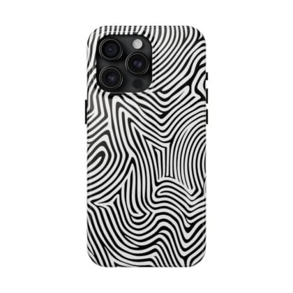 Black and White Line Art Phone Case