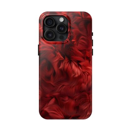 Soft Red Fur Elegance Phone Case
