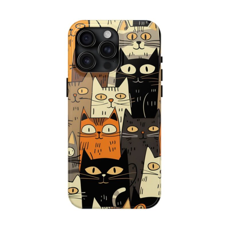 Cartoon Cat Delight Phone Case