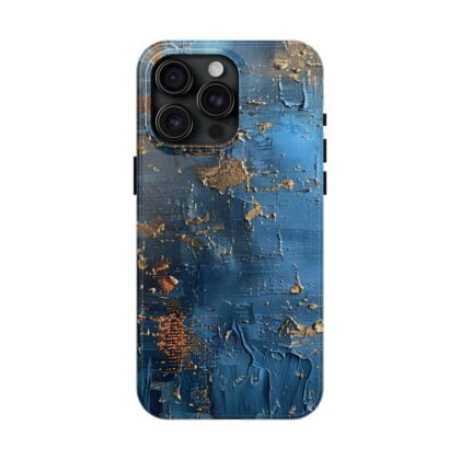 Vintage Blue Elegance Oil Painting Texture Phone Case