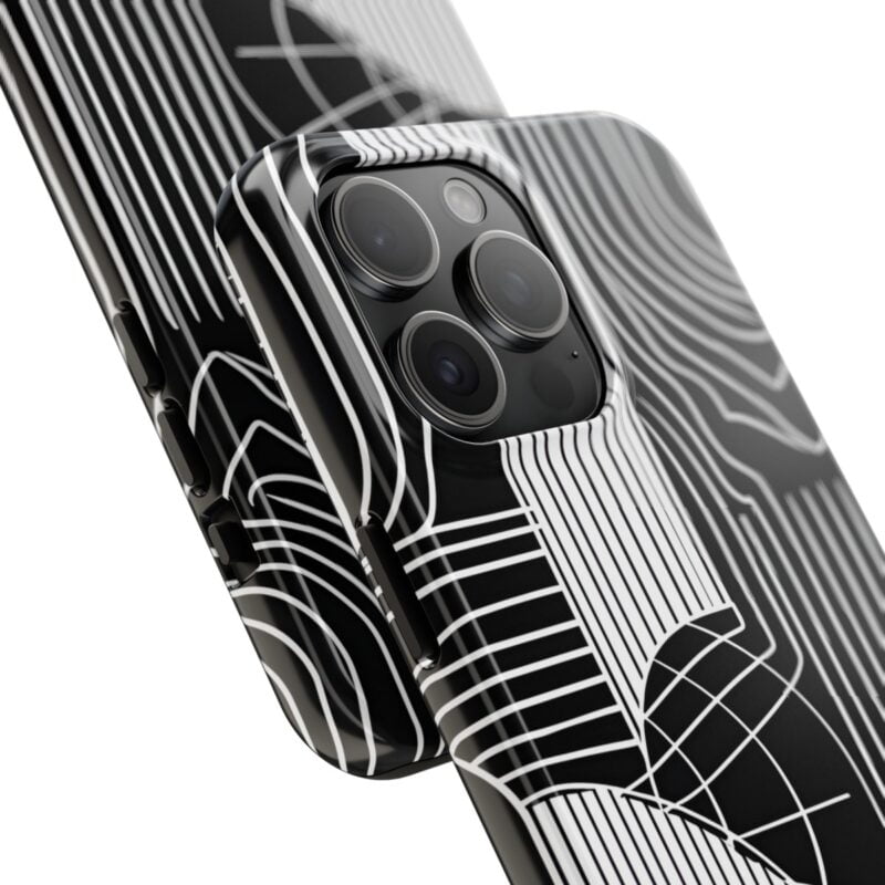 Minimalist Black Line Art Phone Case 1
