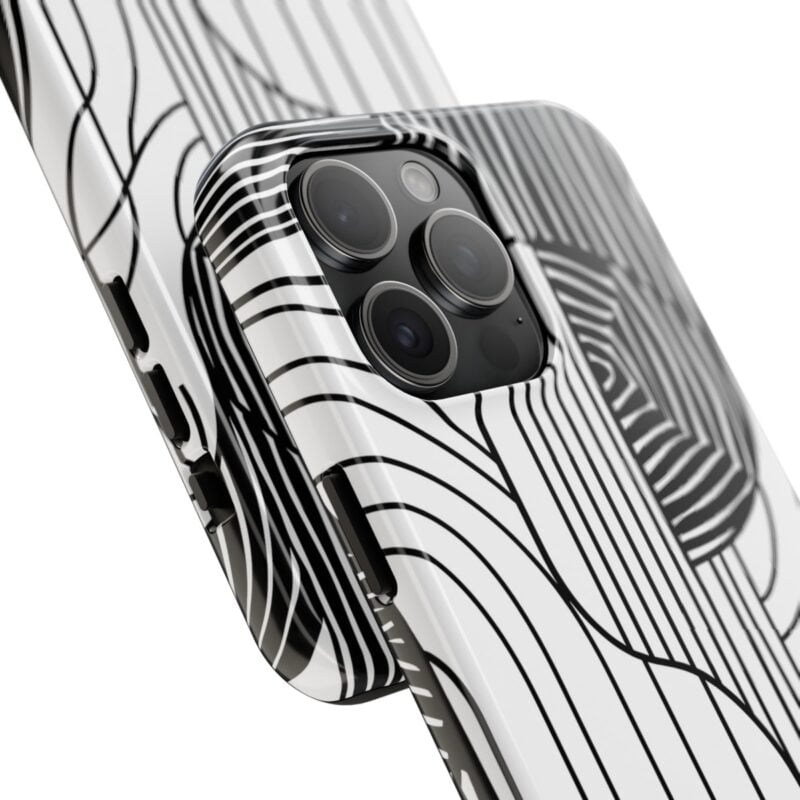 Abstract Monochrome Pattern Phone Case 1