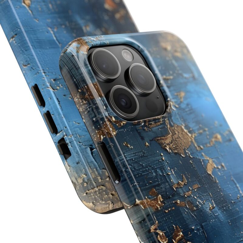 Vintage Blue Elegance Oil Painting Texture Phone Case 1