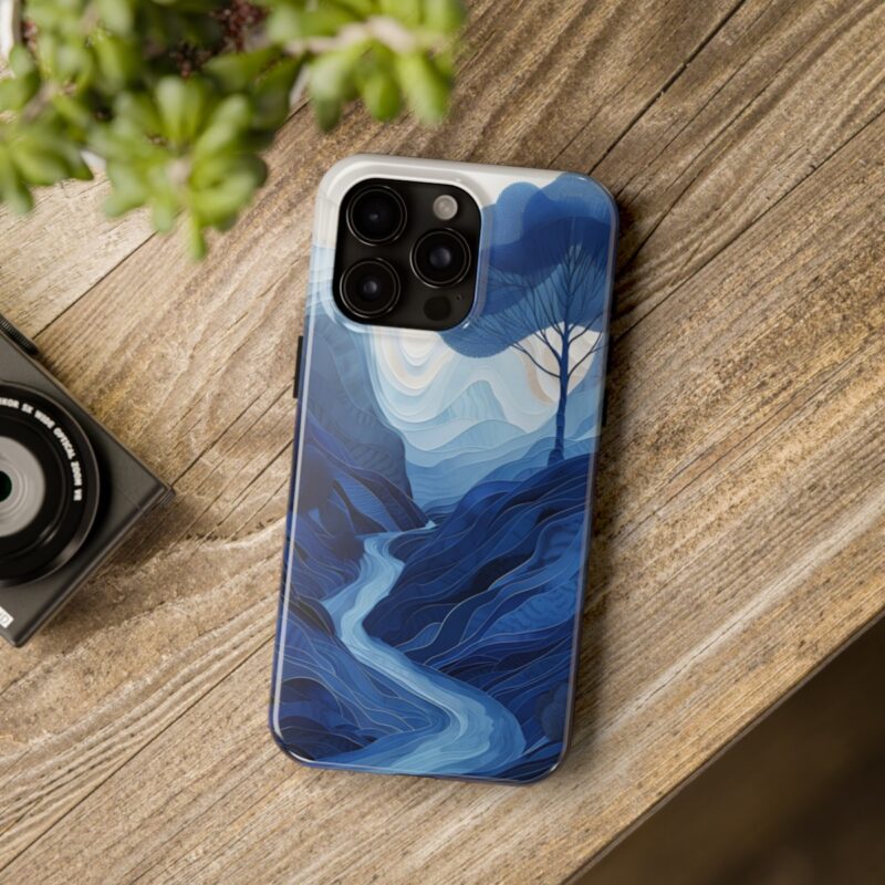 Dreamy Valley Flat Paper Cut Phone Case 3